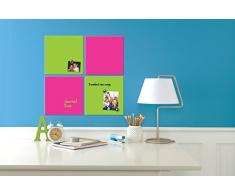 Rexel - Pizarra magnética cuadrada para hogar (360 x 360 mm), verde