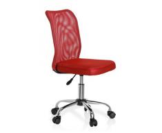 hjh OFFICE 685967 KIDDY NET Silla para niños giratoria, tejido en malla rojo