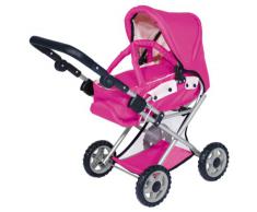 Bayer - Maxi Pink, carrito de juguete para muñecas, 3 en 1(13929)