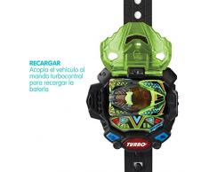 Vtech Turbo Force Racers - Coche control remoto con mando adaptado para llevar en la muñeca, conduce en 6 direcciones y activa el modo turbo, voces en español