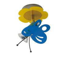 Näve Leuchten 114861 Schmetterling - Lámpara infantil de techo (cascillo GU10, 50 W, 230 V, 50 Hz, 12 x 14 x 13 cm, bombilla incluida, metal), diseño de mariposa