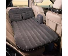 Vinteky Cama Inflable del Coche, Cama de Aire del Respaldo Asiento Trasero del Coche, para Viajes de Camping, Colchón Inflable Extendido Impermeable para el Descanso (Negro)