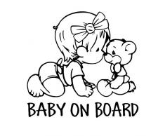 KUNFINE Coche Estilo Bebé a Bordo Coche Adhesivo Vinilo Adhesivo decoración película Coche DIY Adhesivo Tuning Partes