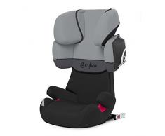 Cybex Silver Solution X2-Fix - Silla de coche con y sin Isofix, Grupo 2/3 (15-36 kg), Desde los 3 hasta los 12 años aprox., Negro (Cobblestone)