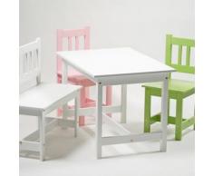 estable Mesa, Mesa para niños LA MER, Madera sólida, blanco, 78x55cm