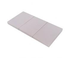 Alvi colchón cuna de viaje plegable 120x60 cm / Altura 6 cm - funda de algodón lavable, transpirable, sin sustancias nocivas