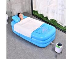 GYL La bañera Inflable Adulta Extra Grande de la bañera Mantiene la bañera Caliente del Doblez Espesa la máquina de la fumigación plástico 2L 4L (Color : Blue, Size : 2L)