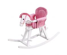 Teamson - Balancín forma caballo con cojín, color rosa (TD-0003A)