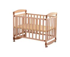 KLI Cuna Infantil Recién Nacida Sólida Inofensiva Ninguna Cama De Madera Cuna Mecedora De Cuna para Bebé, 94 * 55 * 85 Cm,Cribonly