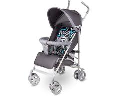 Lionelo LO-ELIA GREY Elia - Cochecito de bebé plegable pequeño, color gris, 7,5 kg