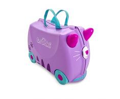 Trunki Maleta correpasillos y equipaje de mano infantil: Gato Cassie (Lila)