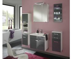Posseik 5306 79 Malaga - Armario Colgante (marano), Color Blanco Alto Brillo-gris