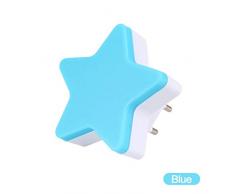 FuYouTa Control de sensor LED luz nocturna Luz de noche LED en forma de estrella Lámpara de mesita de noche para dormitorio infantil.Decoración LED en forma de estrella para luz nocturna para bebés.