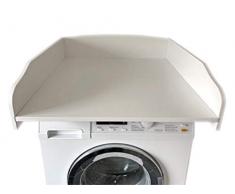 estable y ligero accesorio para lavadora o secadora superficie enrollada 60x70cm cambiador mesa de cambio Cambiador de mesa blanco