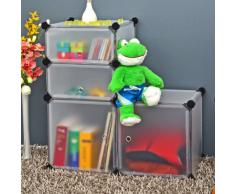 Armario Estante para niños, Estantería para baño, pasillo Cómoda Aparador 77 x 77 cm