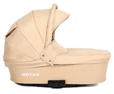 Cochecito de tres piezas Rotax- Crema- Chasis Blanco RB01