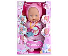 Nenuco - Muñeca Nenuco Blandito 5 funciones, color rosa (Famosa 700013381)