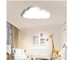 ACHICOO 36W / 48W LED Nube Lámpara de Techo Bebé Niños Dormitorio Iluminación 220V Blanco No Regulable luz Blanca (67x40x12cm 2.1kg)