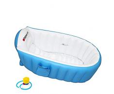 Locisne Piscina Infantil Verano de Bañera Hinchable Anti-Resbaladiza Piscina Ducha Plegable Cuenca de Silla del Asiento (Para 0-3 Años)