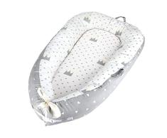 Luchild Nido Bebé Recién Nacido, Reductor de Cuna Nidos, Cama cana nido de viaje Doble Caras para bebe dormir