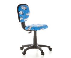 hjh OFFICE 670150 KIDDY TOP Cars Silla para niños y silla giratoria, tejido azul