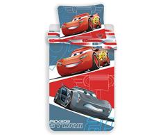 Disney Cars Grey Juego de Cama Funda de edredón Reversible Cama Individual
