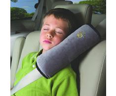 Malloom® 2015 nuevo Asiento de coche cinturón hombro cojín reposacabezas almohada para dormir para niños almohada cervical (gris (grey))