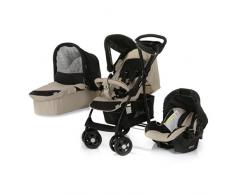 Hauck Shopper Trio Set - Carrito con capazo y grupo 0+, color negro/crema