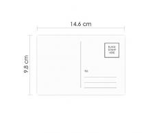 DIYthinker Gracias coco nube Árbol Hamaca Beach tarjetas postales conjunto de la tarjeta de cumpleaños de correo lateral 20Pcs 5,7 pulgadas x 3,8 pulgadas Multicolor