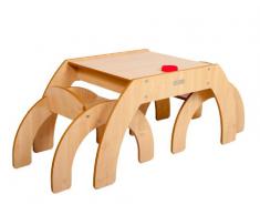 Little Helper - Mesa infantil con 2 sillas, color beige