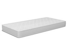 Naturalia - Colchón cuna baby memory visco, talla 140x70cm, color blanco / gris