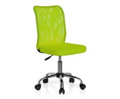Hjh OFFICE 685972 Silla para niños KIDDY NET tejido de malla verde silla escritorio
