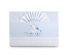 PEKITAS Bebe Juego De Sábanas Franela Conjunto 3 Pcs Cuna 60x120cm 100% Algodón Azul HECHO EN PORTUGAL