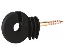 Corral – Valla eléctrica 120 aisladores de tirafondo compactos, color negro