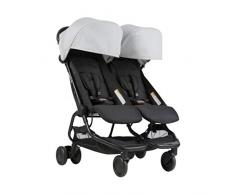Mountain buggy Nano Duo v1 de gemelos, carrito – Plata