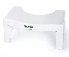 HOCA Mobil taburete para inodoro plegable contra hemorroides, estreñimiento, colon irritable, flatulencias/para limpieza intestinal, desintoxicación– para una flora intestinal sana