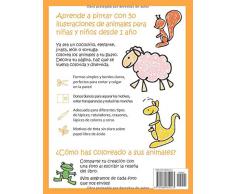 Mi primer libro para colorear ANIMALES - A partir de 1 año - Libro de dibujar para niños y niñas con 50 motivos de animales, libro para garabatear: ... en blanco: Libro de dibujo para niño y niña