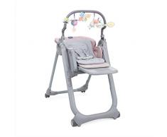Chicco Polly Magic Relax, Trona y Hamaca Evolutiva con Barra de Juegos, Plegable y Compacta, con 4 Ruedas y Freno, Rosa (Paradise Pink), 1