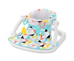 Fisher-Price GGC50 Sit-Me-Up Asiento de Piso, Molino de Viento, Silla portátil para bebé