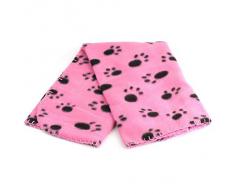 Meily Precioso Diseño Impresión de la pata caliente suave Fleece Blanket perro de mascota gato Mat Cachorro Sofá cama