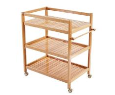 JNY Cambiar pañales Mesa Recién Nacido del pañal del bebé Mesa de Madera - Infantil Estación cambiante con Las Ruedas y Retenedores, Multi Estante de Almacenamiento Nursery Dresser Cuna de Bebe