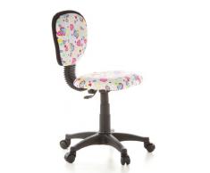 hjh OFFICE Kiddy Top 670170 Silla para Niños, Multicolor (Flowers/Hearts), 37 x 50 x 90 cm