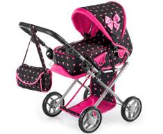 Kinderplay Carrito Bebe Juguetes, Cochecito para Muñecas - Cochecito de Muñecas, Gondola, Permite Ajustar El Mango En Un Rango de 36.5 cm a 64 cm, KP0200R