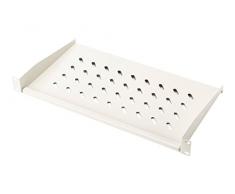 DIGITUS Professional - Estantería para fijación permanente a armarios de 483 mm (19") - DN-97609 - Adjunto en frente, carga 15 kg, desde 450 mm profundidad, 1 unidades de altura, color gris