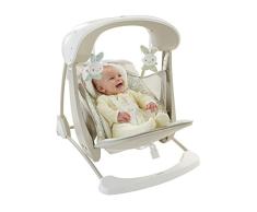 MATTEL Fisher Price dkd86 Deluxe de 2 en 1 bebé Columpio compacto, Beige