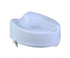 Asiento Elevador de inodoro / WC |Sin tapa | Altura de 14 cm | Blanco | Titán | Mobiclinic