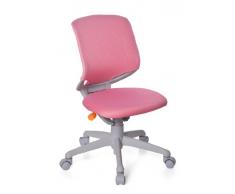 hjh OFFICE silla para niños 712040 KID MOVE GREY tejido rosa / gris silla escritorio