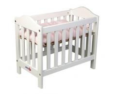 Micki 10.2034.00 - Cuna para muñecas de madera color blanco (altura regulable)