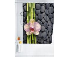 WENKO 20959100 Cortina de ducha SPA - tejido textil de alta calidad, lavable, Poliéster, Multicolor