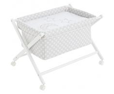 10100938 Minicuna plegable tijera blanco CIRCLES